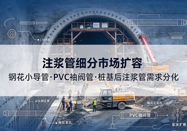 沙湾注浆管细分市场扩容，隧道钢花小导管、PVC 袖阀管、桩基后注浆管需求分化